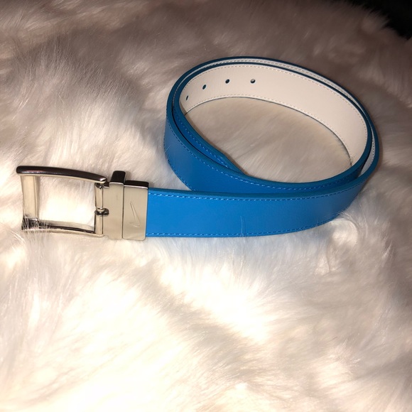 blue nike belt